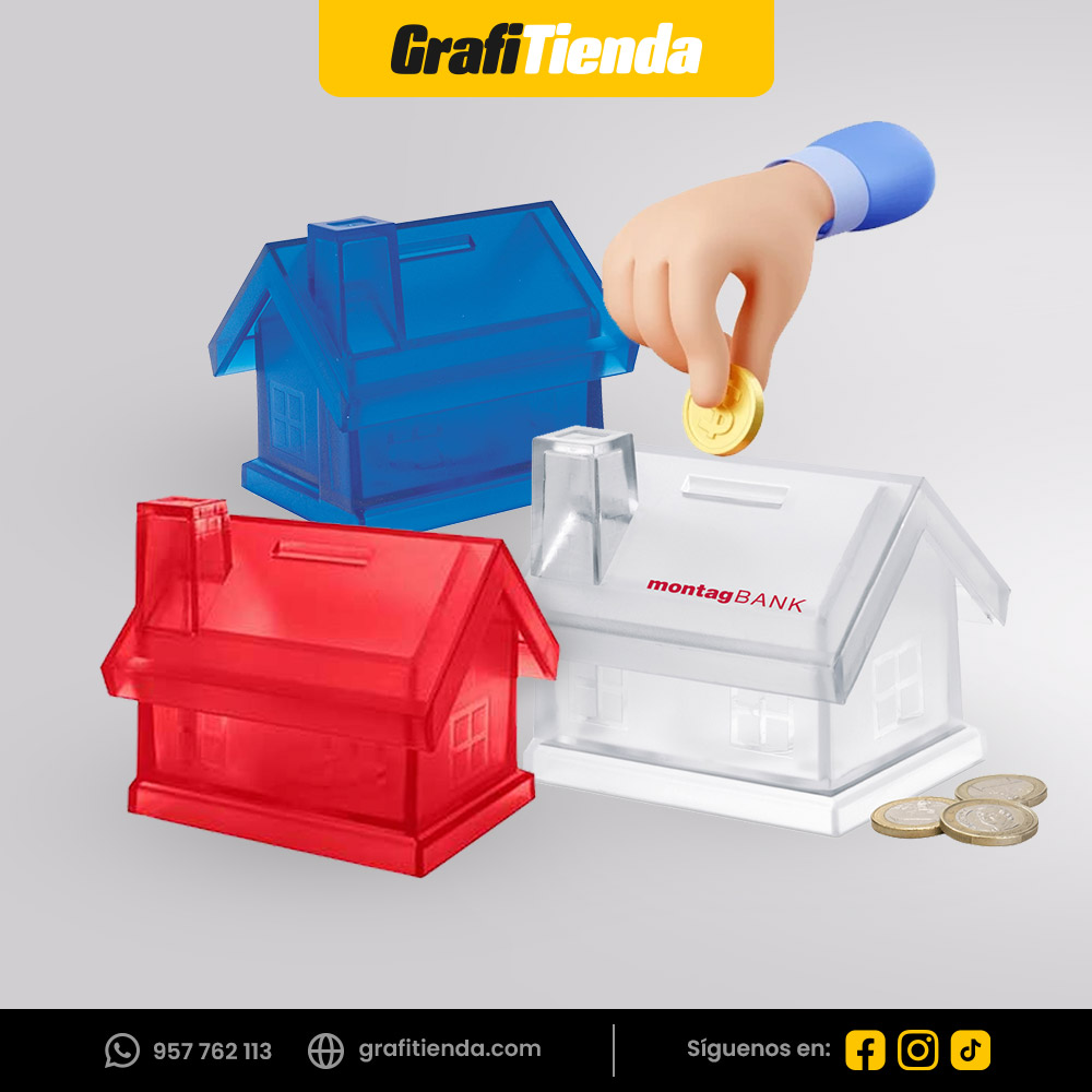 Alcancía acrílico casita