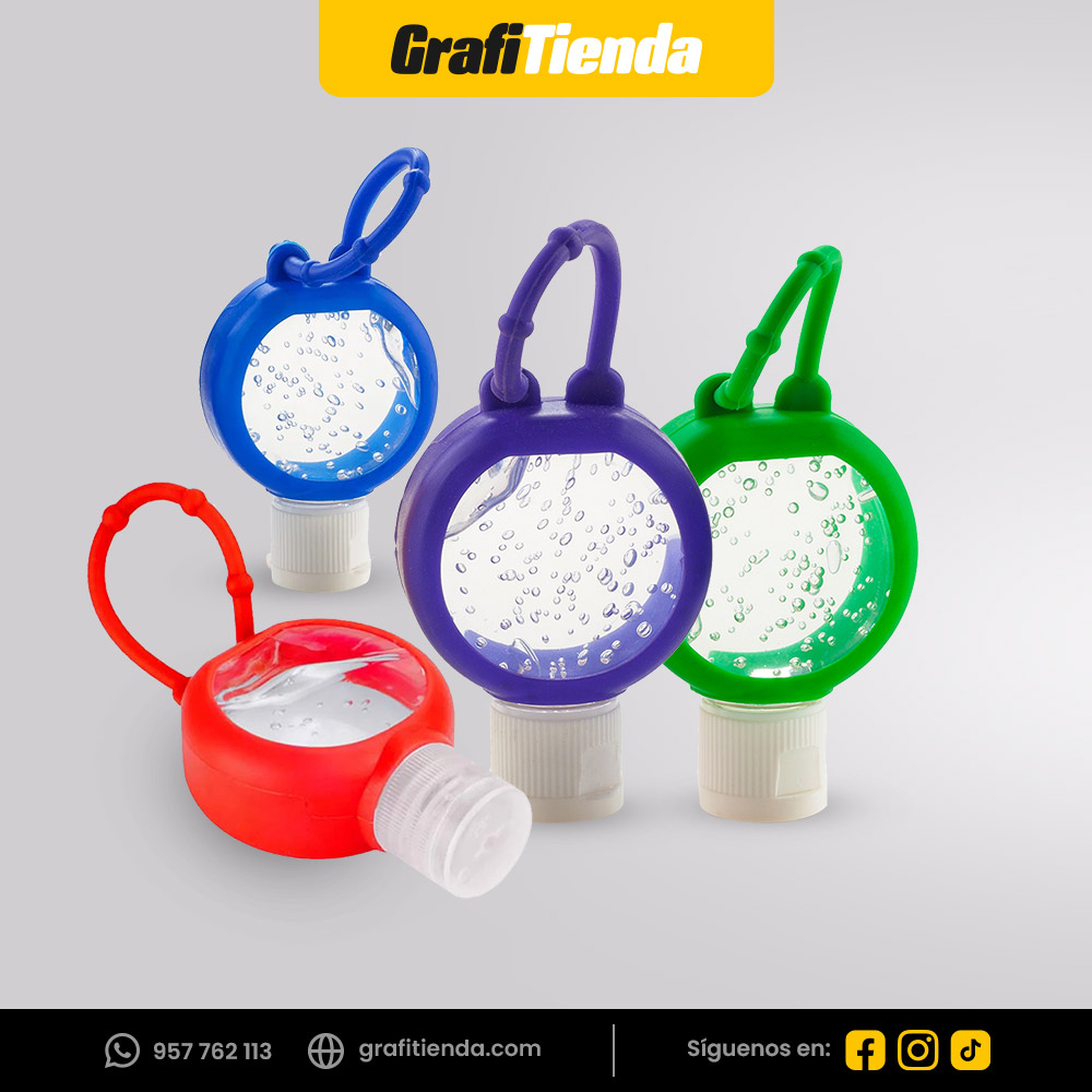 Frasco de gel antibacterial vacío