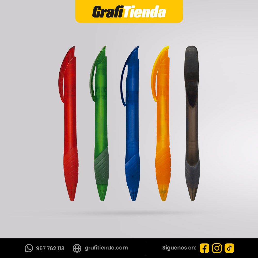 Lapicero Retráctil Translucido Pro