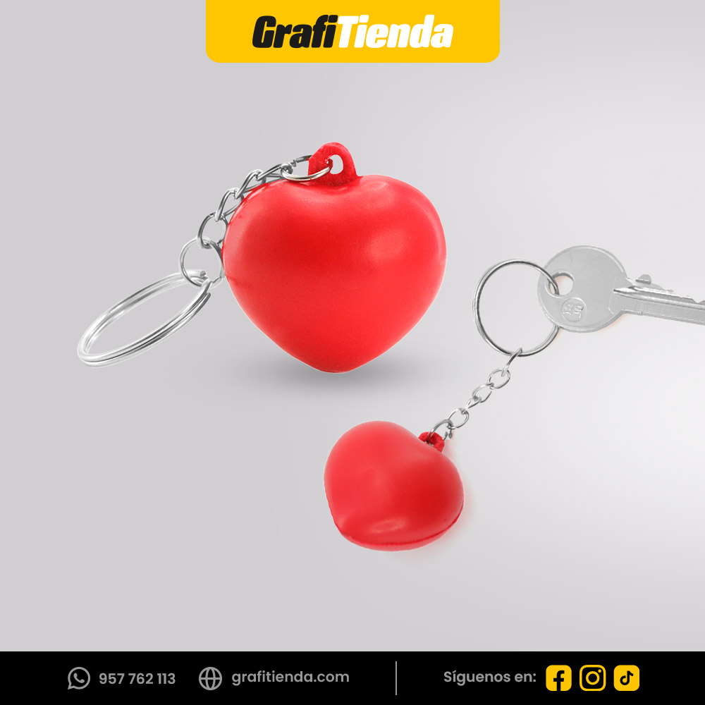 Llavero corazón antiestrés