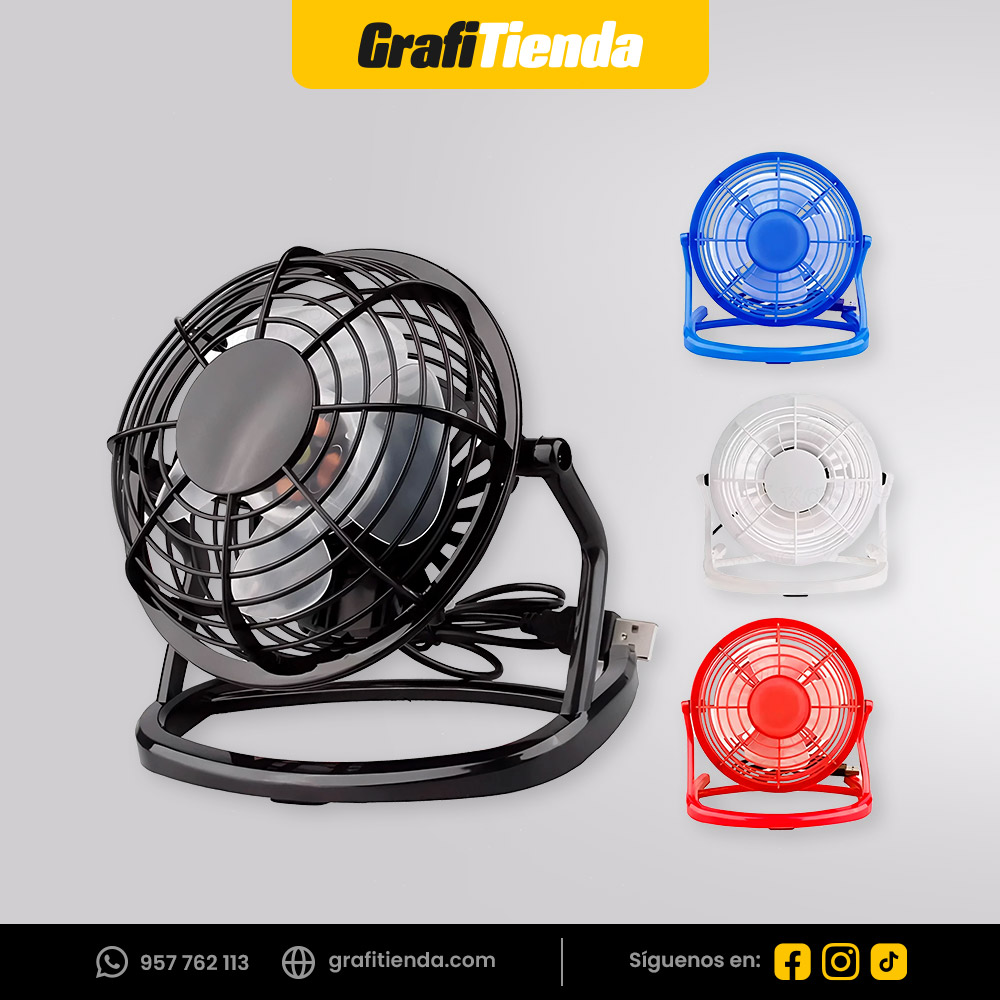 Mini ventilador con conexión usb