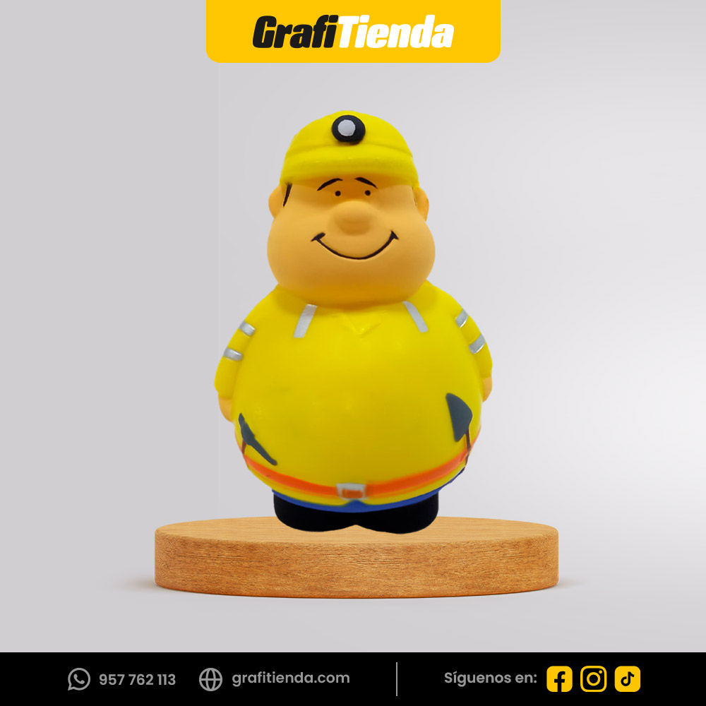 Muñeco Antiestrés Minero