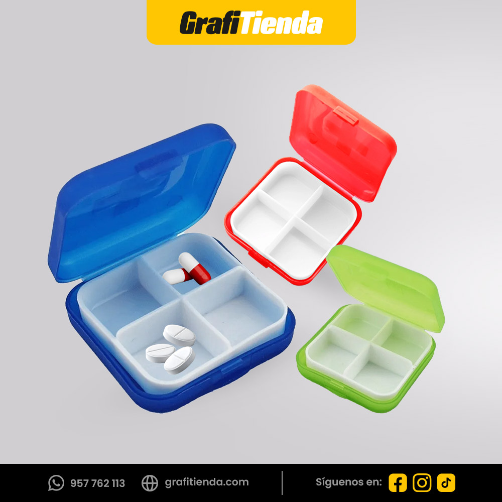Porta Pastillas Cuadrado