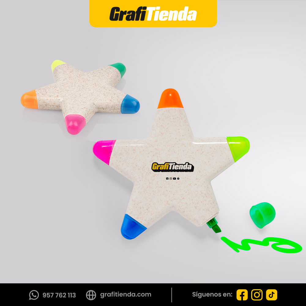 Resaltador Fibra de Trigo Estrella