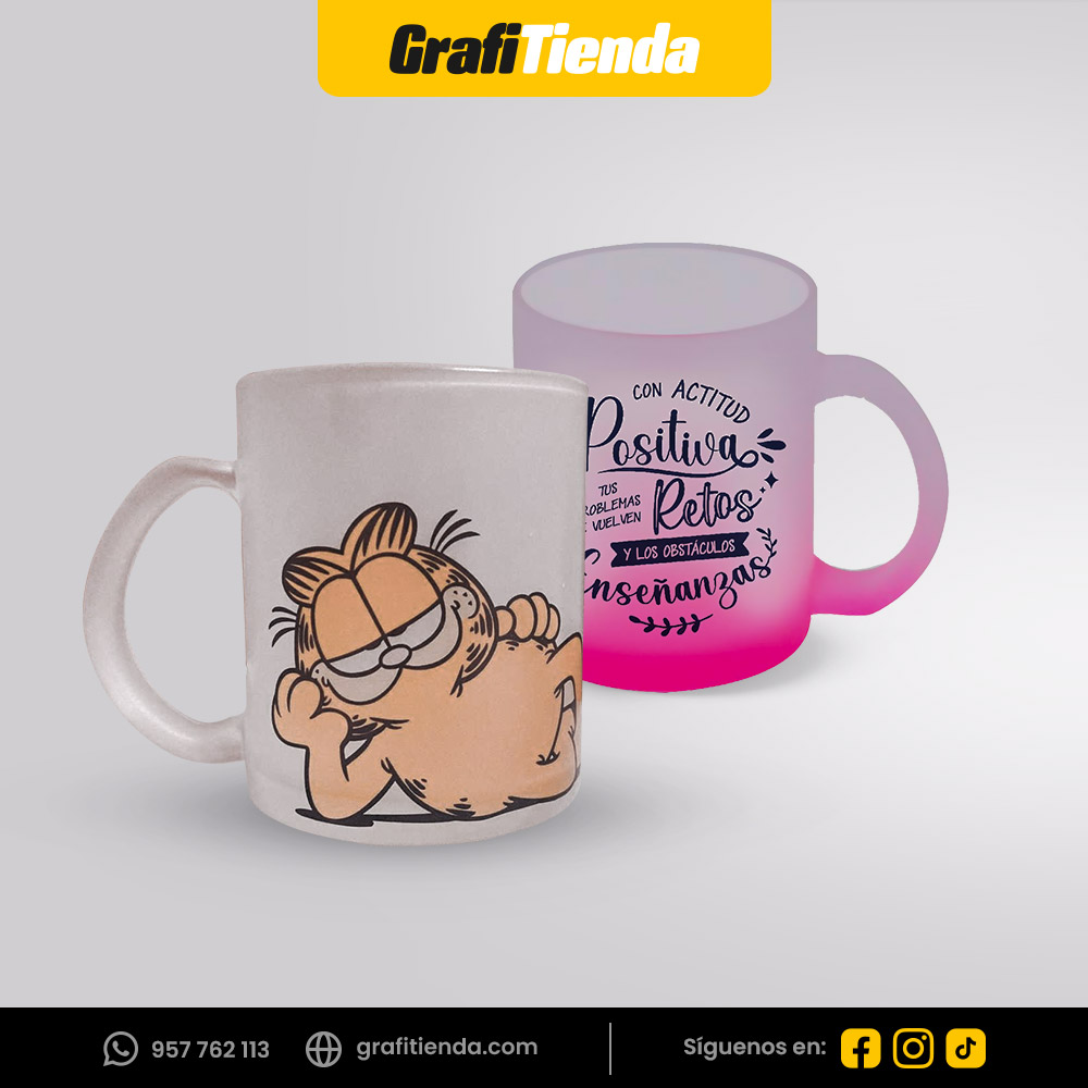 Taza Vidro Pavonado 11 oz