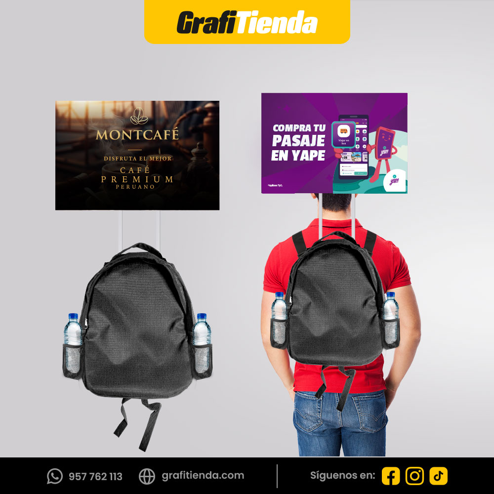 Mochila clásica con bolso