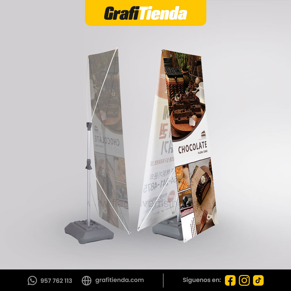 X Banner Stand Exterior