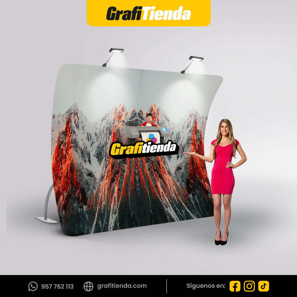 Backing de tensión cóncavo doble lado